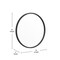 Flash Furniture 20" Round Black Metal Framed Accent Wall Mirror HFKHD-0GD-CRE8-981315-GG - alternate 8